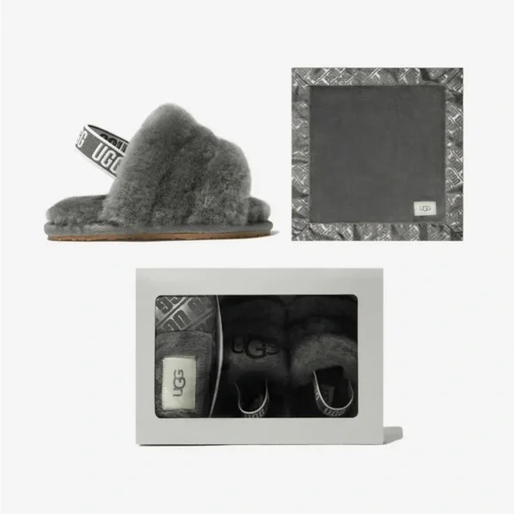 New UGG shearling baby slippers shoe slip on size 6-12 months