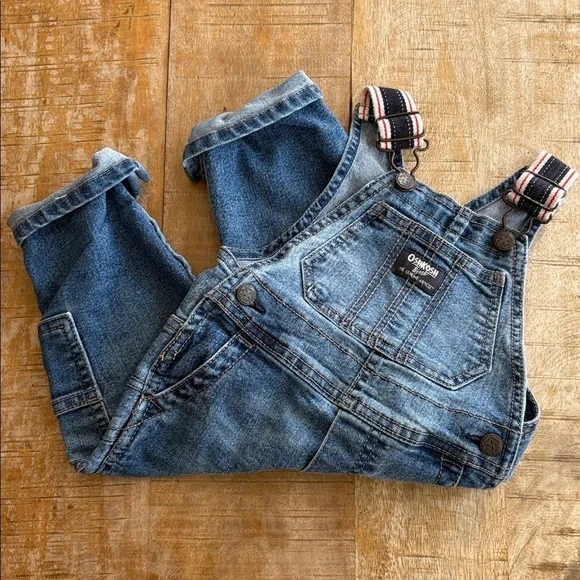 Oshkosh baby boy denim overalls 12m