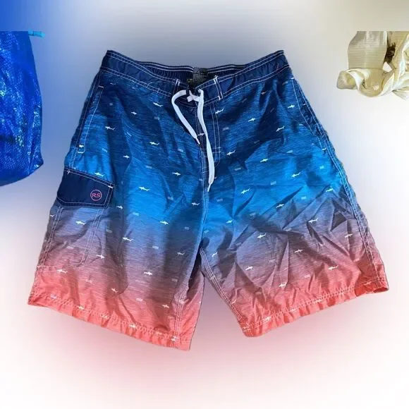 Mens Shark Swim Trunks