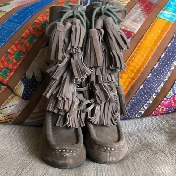 Joyfolie “Cheyenne” Genuine Suede Toddler Boots