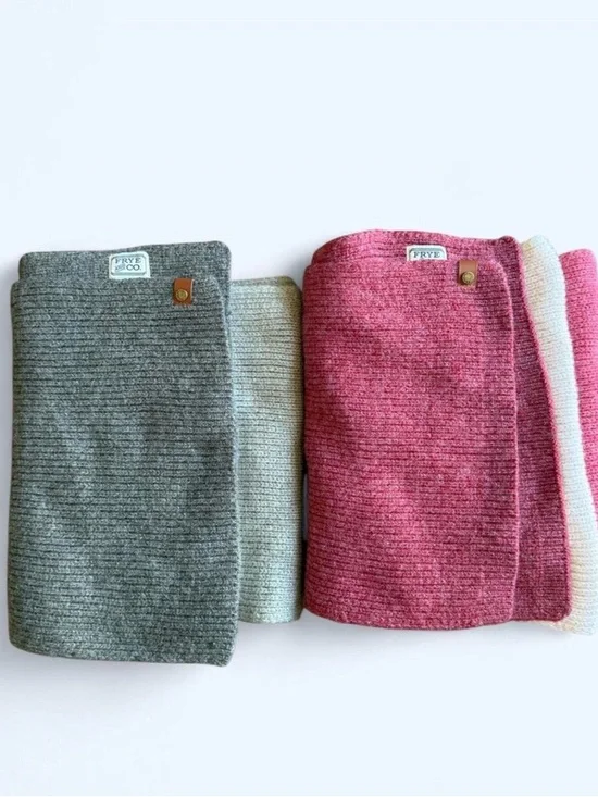 Frye & Co. Green and Pink Ombré Scarf Bundle of 2 One Size Outdoor Winter