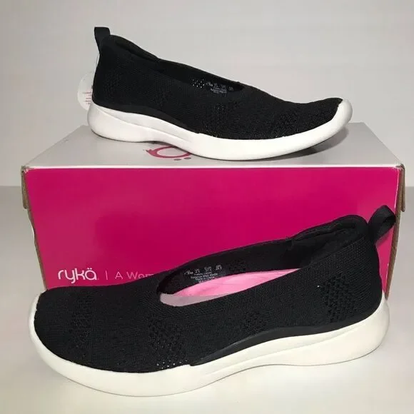 Ryka Maisey Knit Perforated Slip-Ons