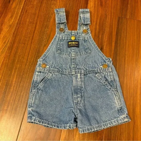 Osh Kosh B’Gosh vintage denim overall shorts