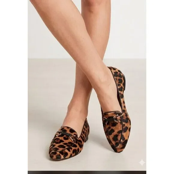 Talbots Driving Flats Sz 8 1/2 Leopard