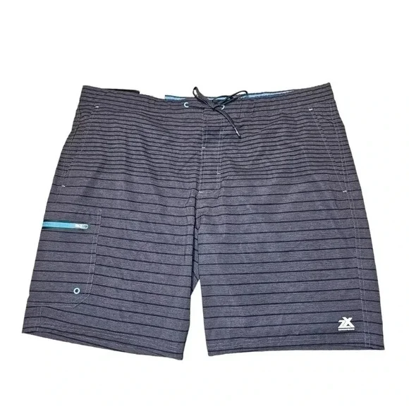 Zeroxposur Swim‎ Trunks/Shorts - Mens Size XXL - Black/Grey/Blue