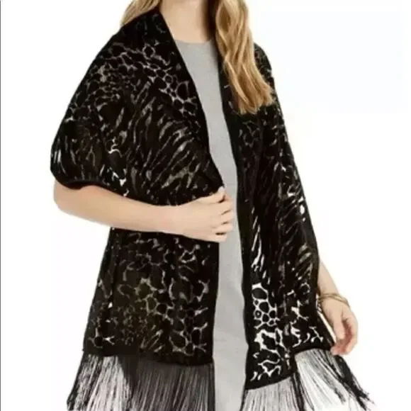 INC International Concepts leopard scarf NWT