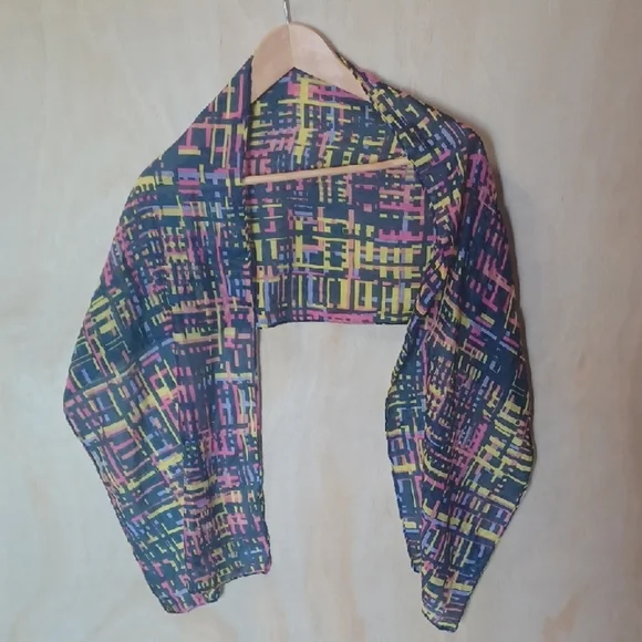 Colorful Geometric Patterned Scarf Shawl