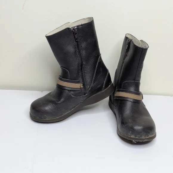 Pediped Brown Leather Boot 27 10T