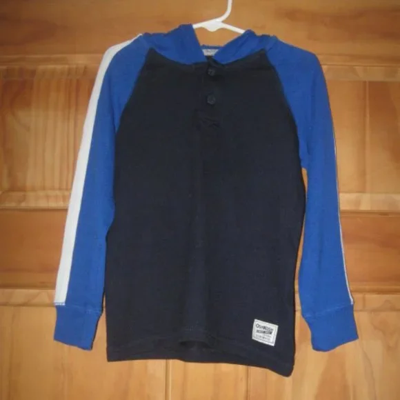 Boys OshKosh B'gosh Hooded Long Sleeve Shirt