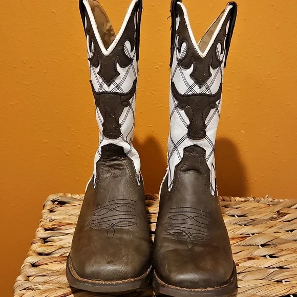 Roper Steerhead Big Kids Sz. 6 Cowboy Boots Would Fit Woman Sz. 7.5