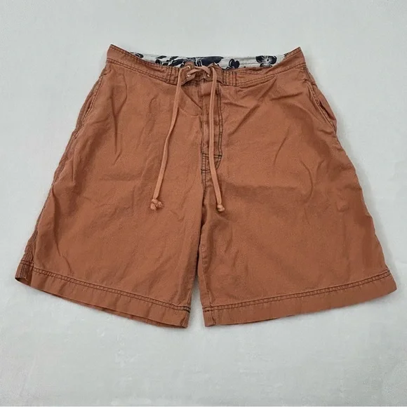 Vintage Arizona Jean Company Faded Orange Surf Swim Trunks Board Shorts Mens 36