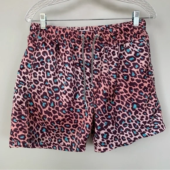Boardies Leopard Print Swim‎ Trunks Size L