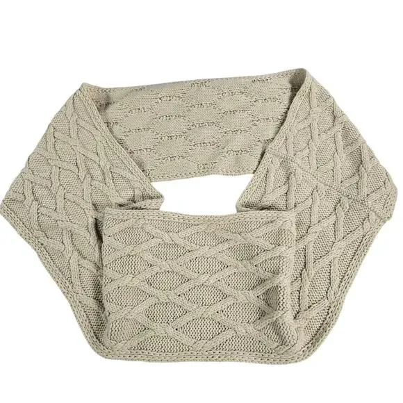 Pure Jill Womens Knit Infinity Circle Scarf EUC Coastal Beachy Classic Winter