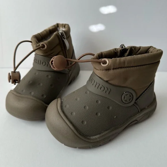 New Kids Waterproof Winter Boots – Faux Fur Lined, Size 14.5 cm
