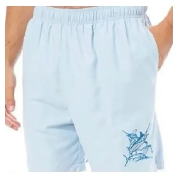 Guy Harvey Swim Trunks Size Medium Swordfish Vacation Beach Boat Cruise Travel‎