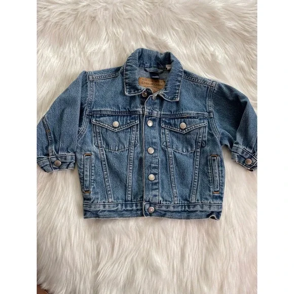Classic OshKosh B'gosh Toddler Denim Jacket Medium Wash Size 2/2T Used