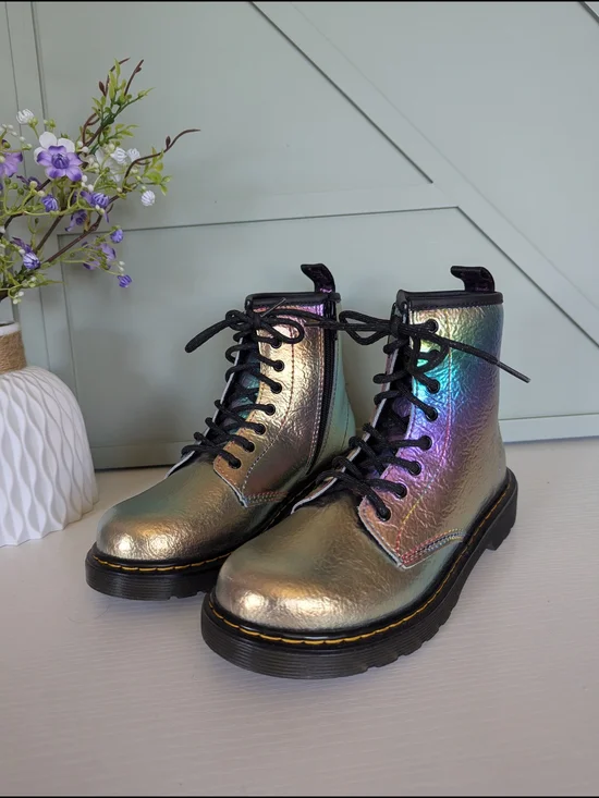 Dr. Martens Women's Iridescent Lace-Up Ankle Boots