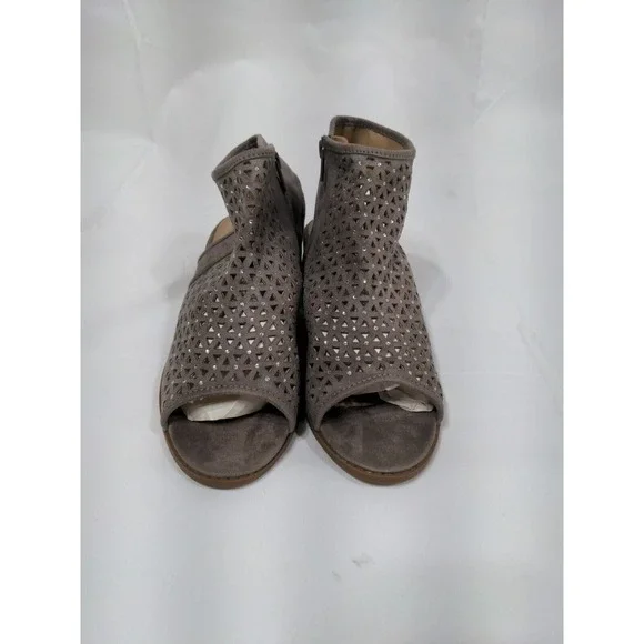 SO‎ Youth Girl's Jayna Zip Up Comfort Ankle Boots Taupe Size 6M