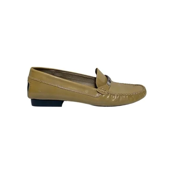 Lauren Ralph Lauren Patent Leather Loafer in Tan Size 8AA