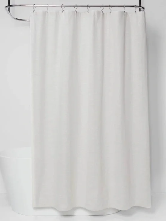Threshold Micro Stripped Shower Curtain