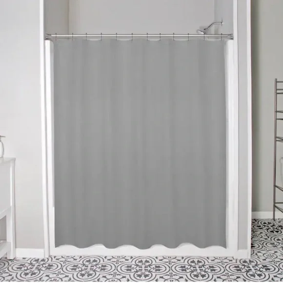 Modern Gray Shower Curtain