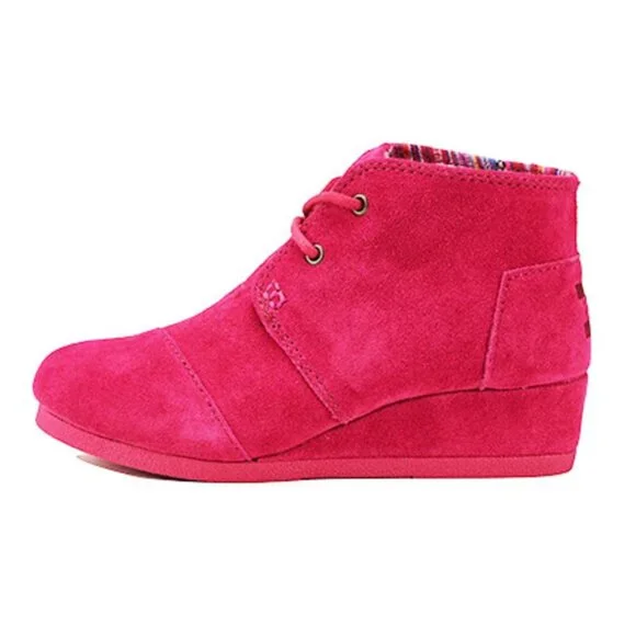 Toms Desert Edge Fuchsia suede