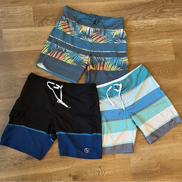 Ezekiel Stretch Board Shorts George Men’s Swim Trunk Shorts Bundle Size 36