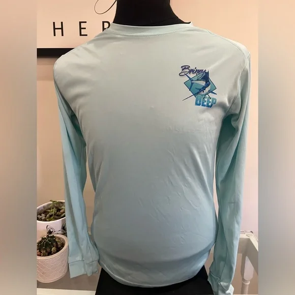 PARAGON Light Blue Men's Swim Rash Guard