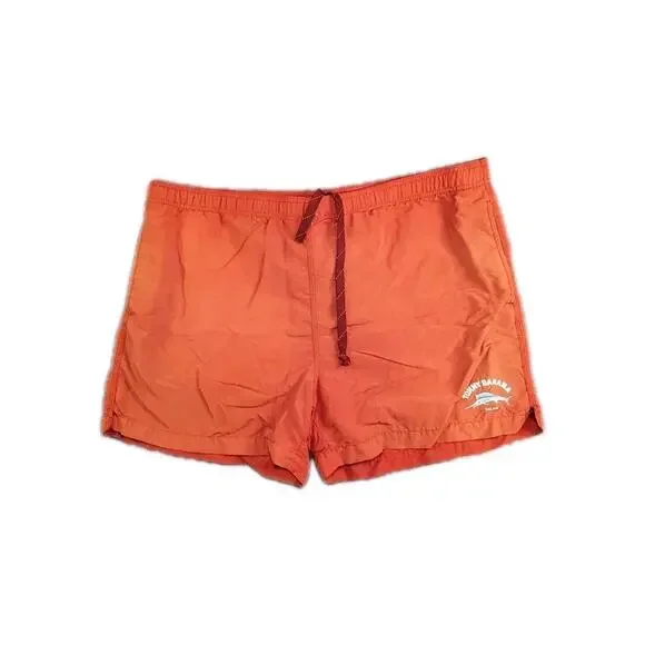 Tommy Bahama Relax Mens Sz L Mesh Lined Swim Trunks Beach Drawstring Red C33-34