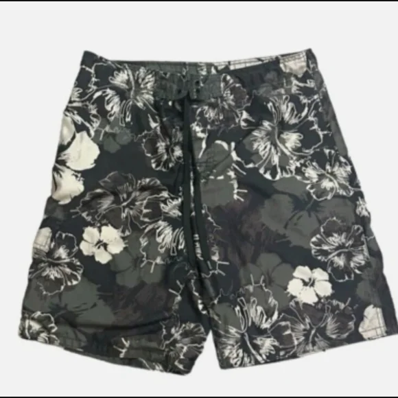 OP Ocean Pacific Camo Floral E-Board Mens Size Medium
