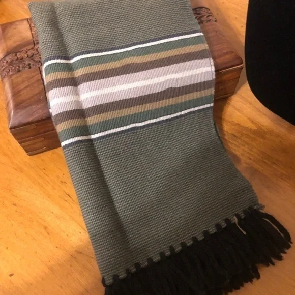 Unisex Green Winter Scarf