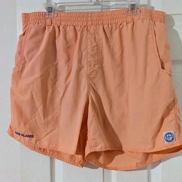 Guy Harvey Classic Collection Swim Trunks Cayman Islands Peach XL‎