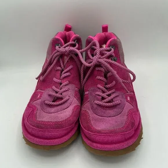 UGG Unisex-Child K Highland Hi Heritage Pink boot size 4