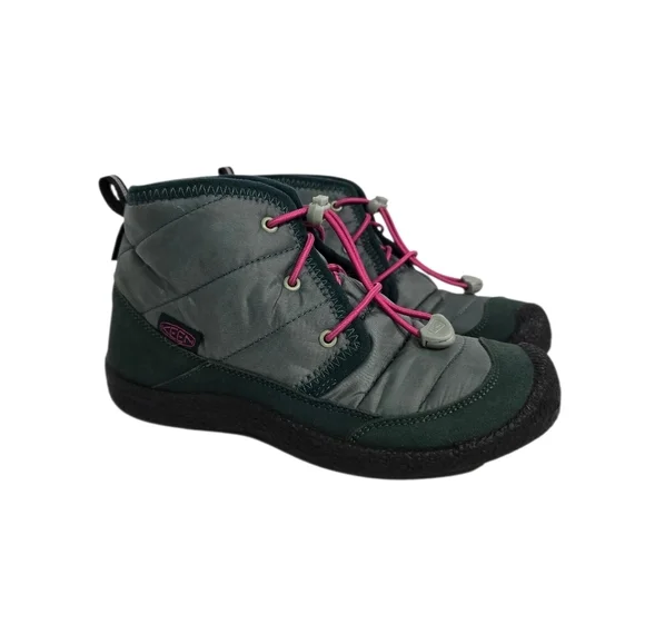 Keen Howser II Kids Green Winter Boots