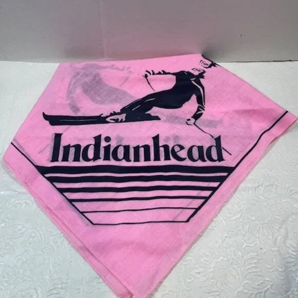 Indianhead Michigan Cotton Ski Scarf Bandana Pink 21