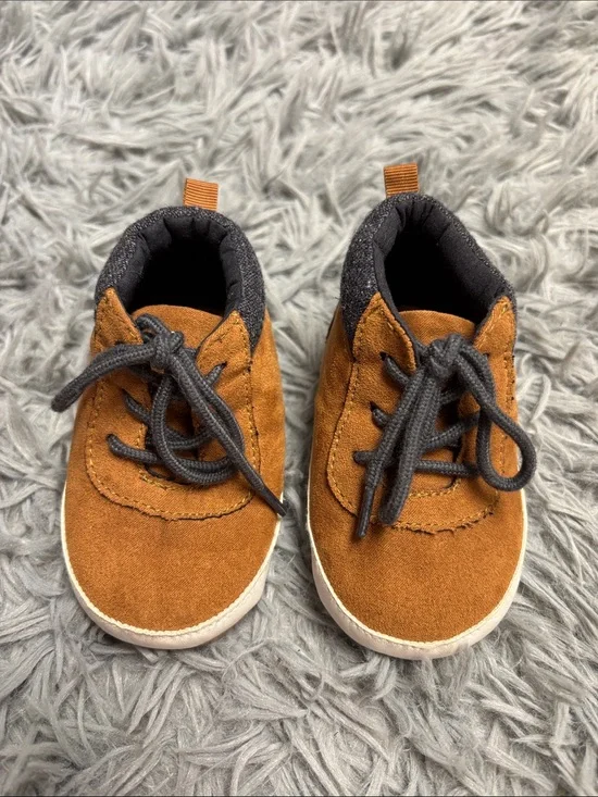 Toddler Suede-Look Lace-Up Boots in Chestnut