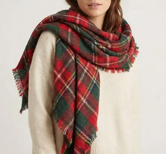 Red Green Blanket Scarf 54