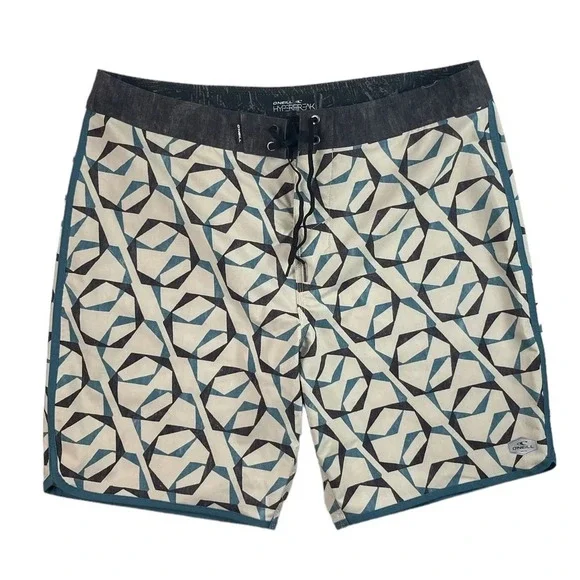 SH465 Mens O’Neill HyperFreak Surfing Brand Beach Stretch Board Shorts 34