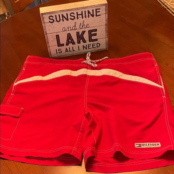 Hilfiger Red Swim Shorts