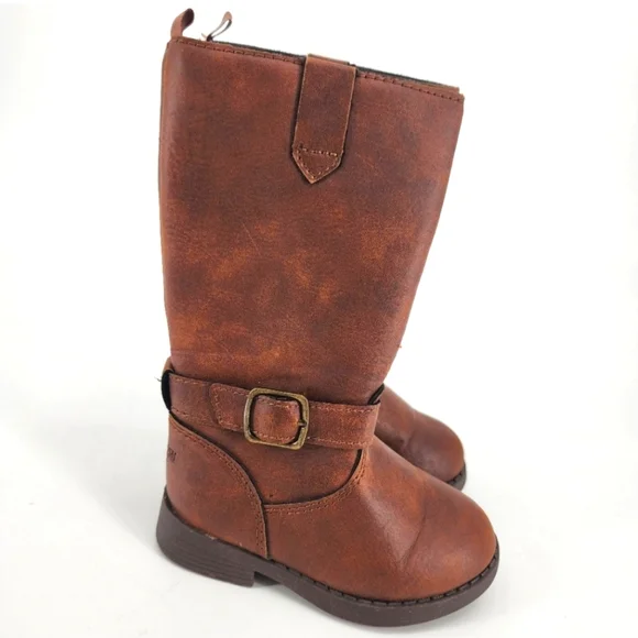 Oshkosh Girl Tall Brown Boots Size 5