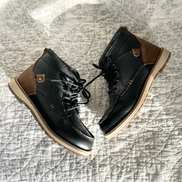 13M Litttle Boy Max & Jake Tie Boots/Dress Shoes