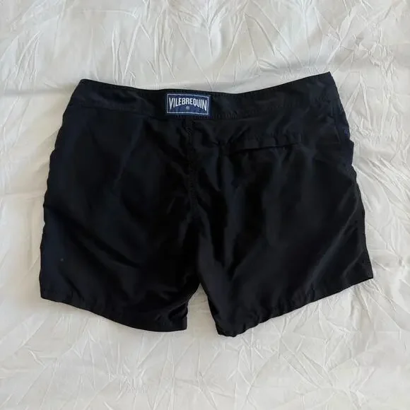 Vilebrequin Elasticated Waist Swim Shorts Black Mens Size XL