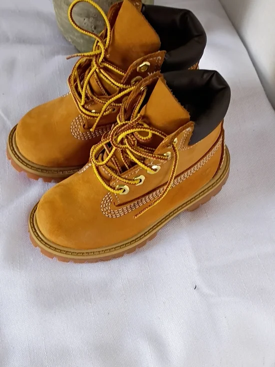 Timberland Kids Toddler Wheat/Tan Lace-Up Work Boots Size 8