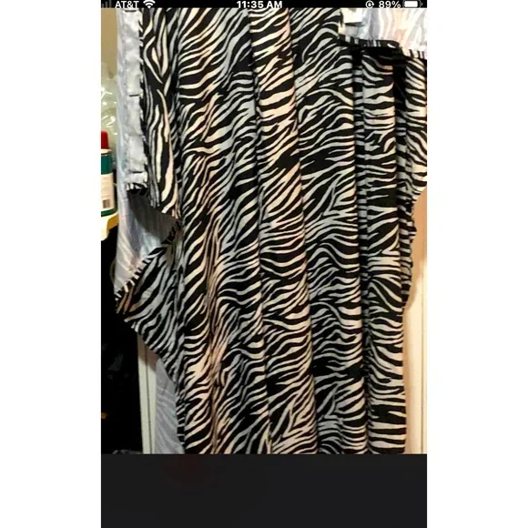 Zebra Print Shower Curtain