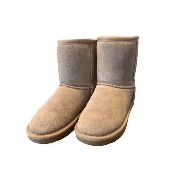 Vepose Suede‎ Leather Sherpa Lined Youth Booties Size 2