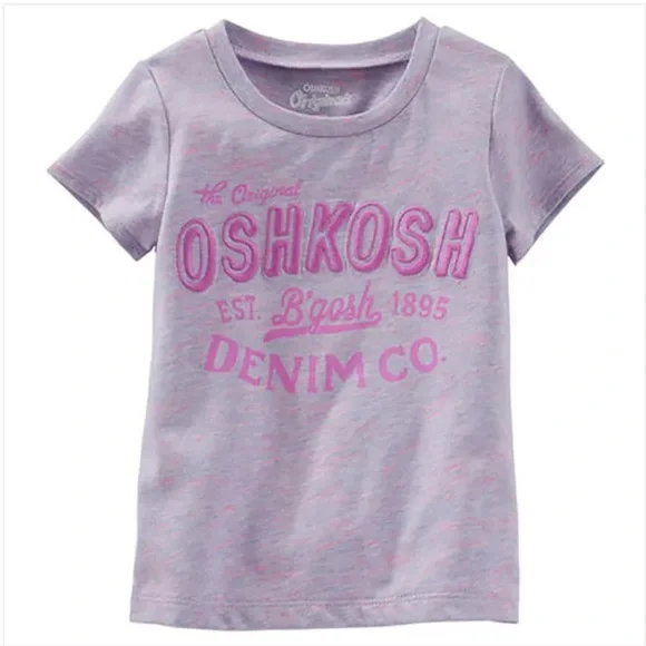 OSHKOSH Girls purple t-shirt top - size 6