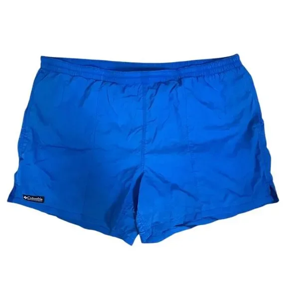 Columbia Mens Swim Shorts Blue Size L Nylon Mesh Lined Beach