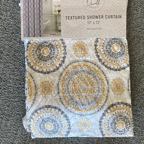 New Textured Shower Curtain 72” x72”
