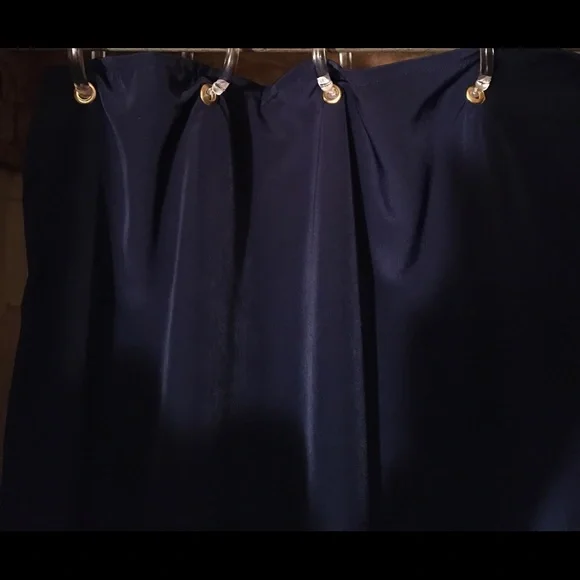 Handmade navy blue shower curtains