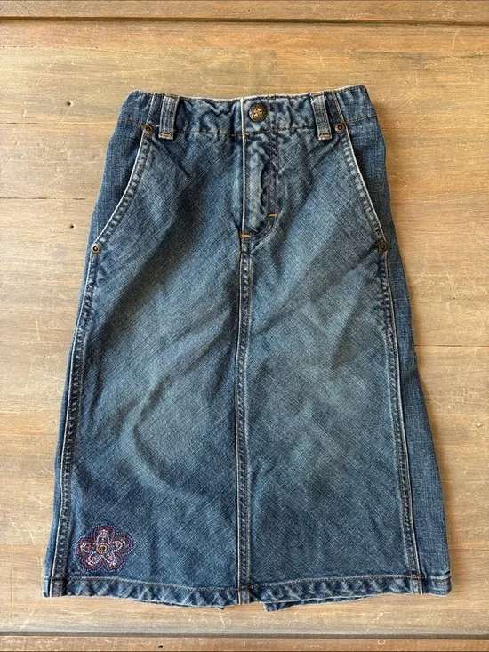 Vintage Oshkosh girl’s denim maxi skirt